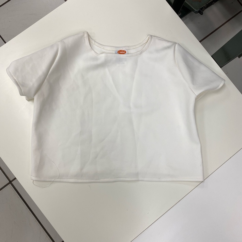 Girls neoprene fabric top size small